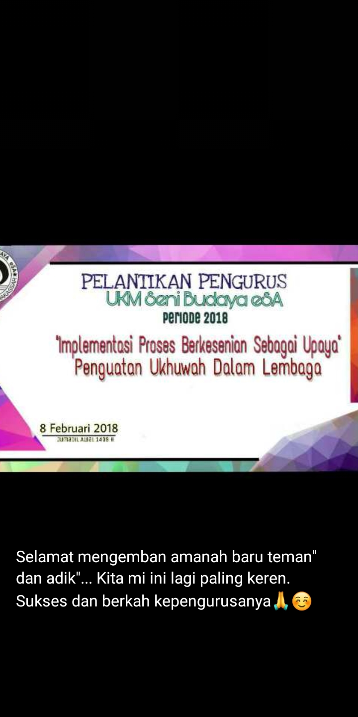 Gambar Pengurus UKM SB eSA Resmi Dilantik